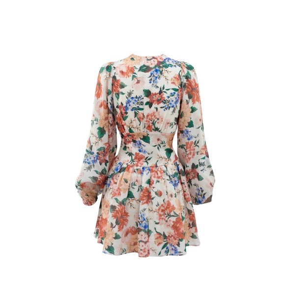 NWT! SOFIA CAPRI LONG SLEEVE MINI DRESS - Botanical - Picture 3 of 5